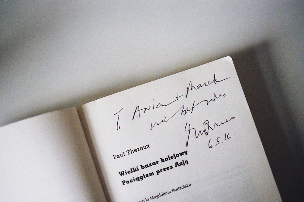 paul theroux podpis książka 
